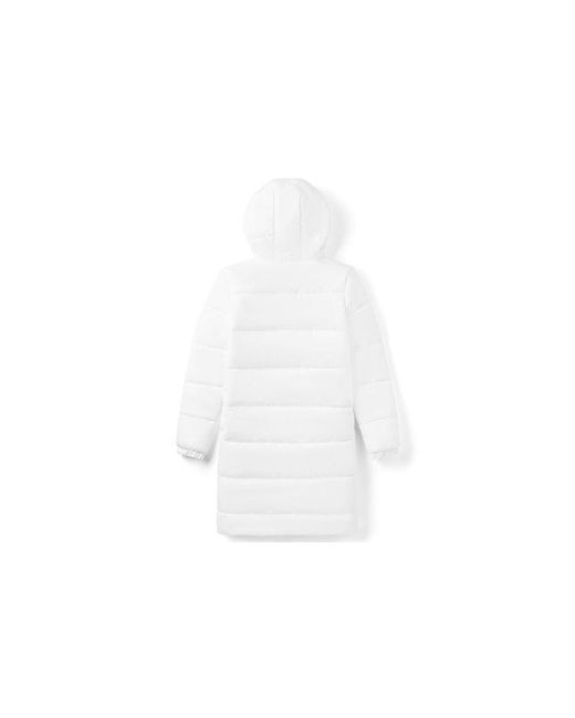 Vans White (Wmns) Long Hooded Puffer Jacket