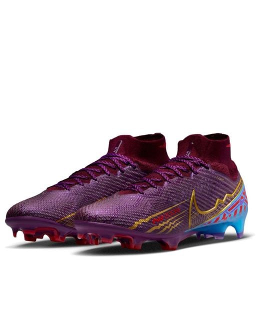 Nike Purple Kylian Mbapp X Mercurial Superfly 9 Elite Fg 'Dark Beetroot' for men