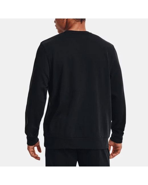 Under Armour Blue Rival Terry Logo Crew Sweatshirt for men