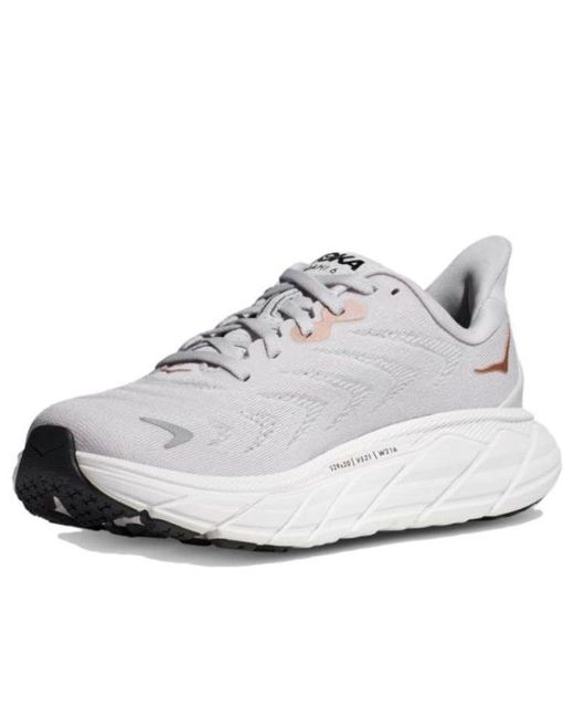 Hoka One One White (Wmns) Arahi 6 Wide 'Nimbus Cloud Rose'