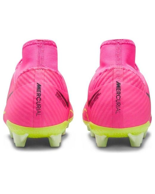 Nike Pink Mercurial Superfly 9 Academy Ag Blast Volt' for men