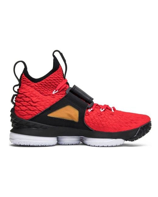 Nike Red Lebron 15 Basketball Shoe for men