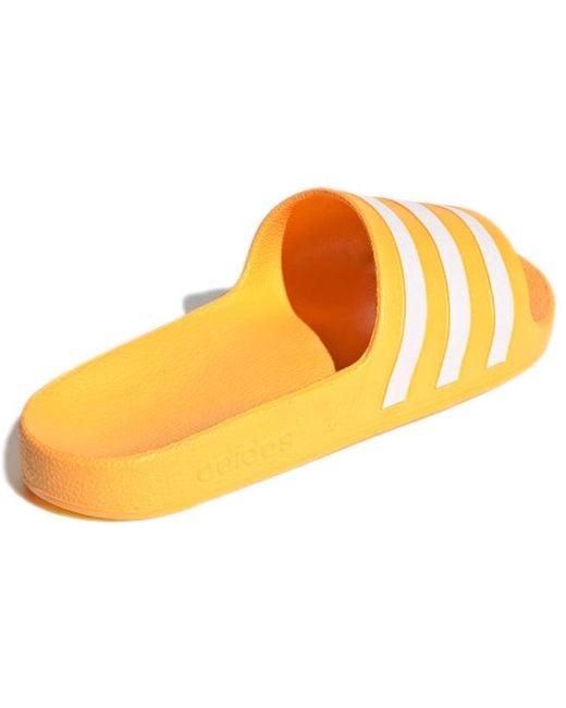 Adidas Orange Adilette Aqua for men