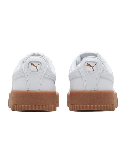 PUMA White (Wmns) Carina Leather Gum'
