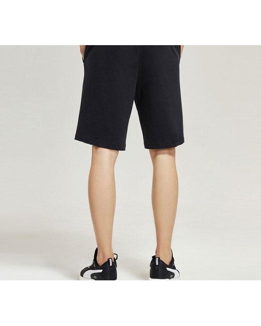 PUMA Black Solid Casual Shorts for men