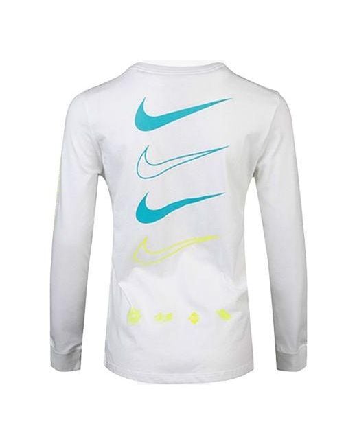 Nike Blue (Wmns) Sportswear Round Neck Long Sleeves Casual