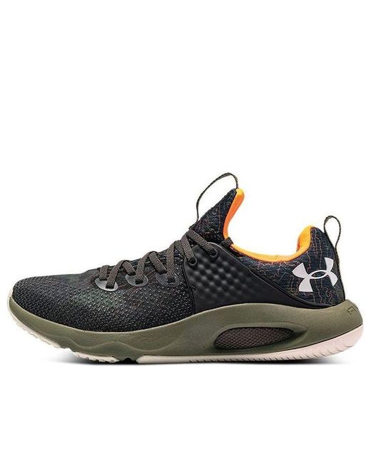 Under Armour Black Hovr Rise 3 Printed 'Hombre' for men