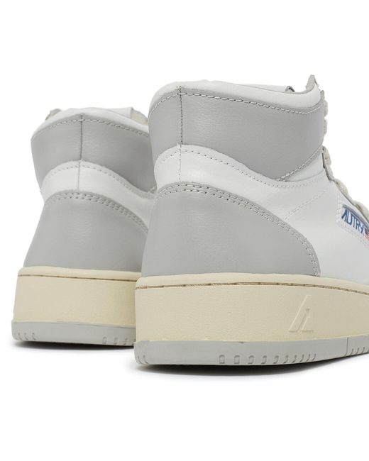 Autry White Medalist Mid Bicolor for men