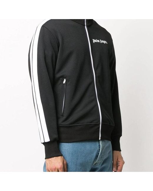 Palm Angels Black Side Stripe Sports Jacket for men
