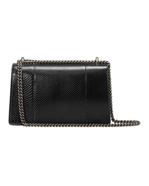 Gucci Black (Wmns) Dionysus Leather Single Shoulder Bag Medium