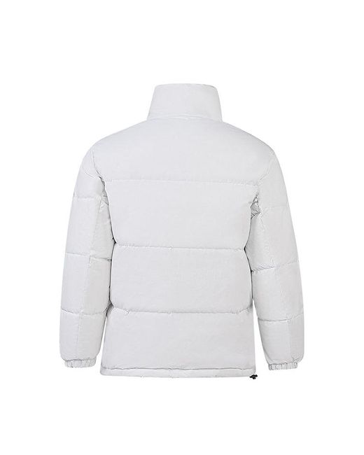 New Balance White Windproof Down Jacket