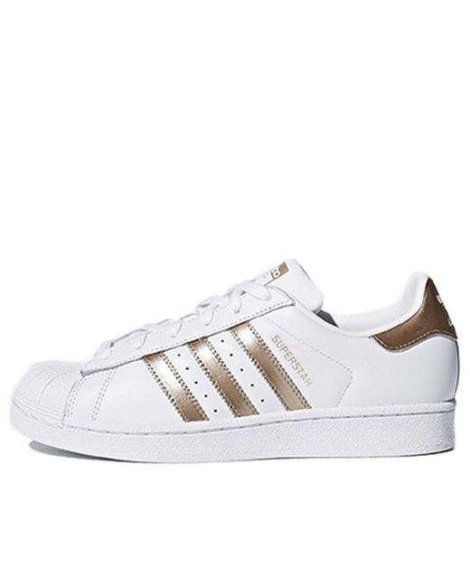 Adidas White (Wmns) Superstar Metallic'