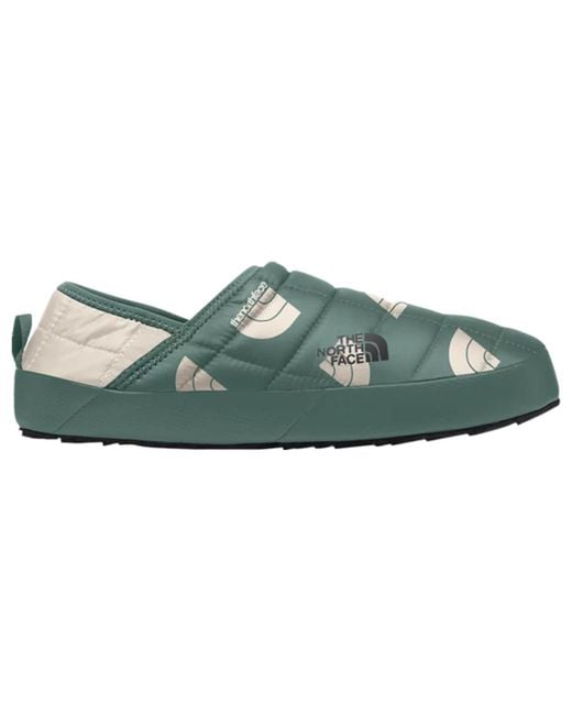 The North Face Green (Wmns) Thermoball Traction Mule V 'Dark Sage Next Gen Logo Print Gardenia'