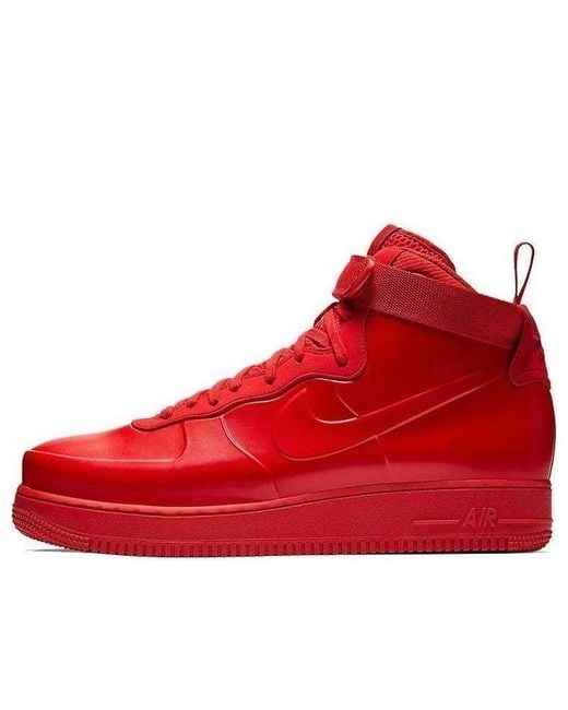 Nike Red Air Force 1 Foamposite for men