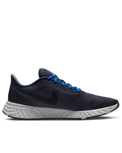 nike revolution 5 black and blue