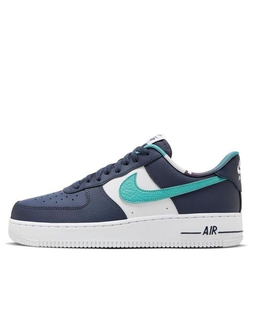 Nike Blue Air Force 1 '07 Lv8 Emb 'Thunder Washed' for men