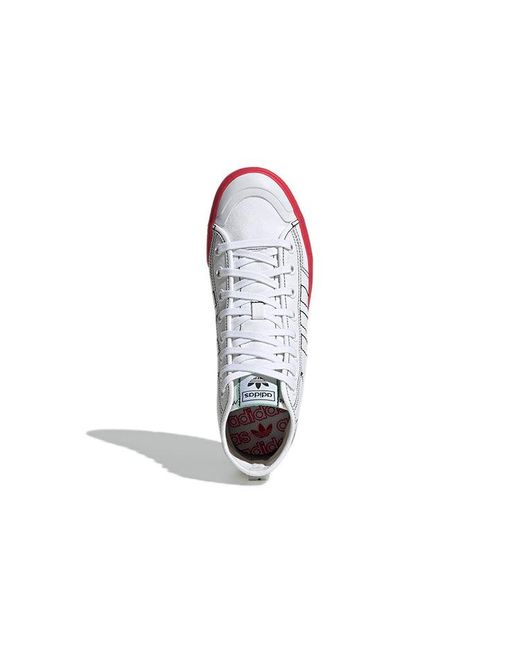 Adidas White Originals Nizza Hi Rf '' for men