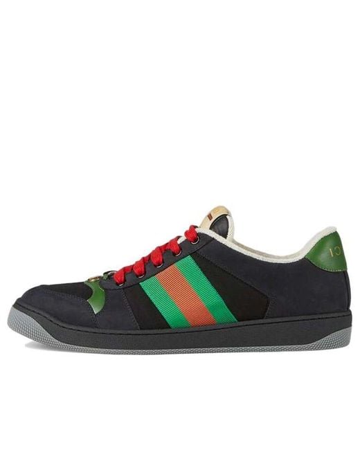 Gucci Black Screener Suede for men