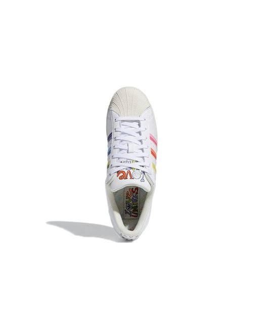 Adidas White Superstar 'Pride' for men