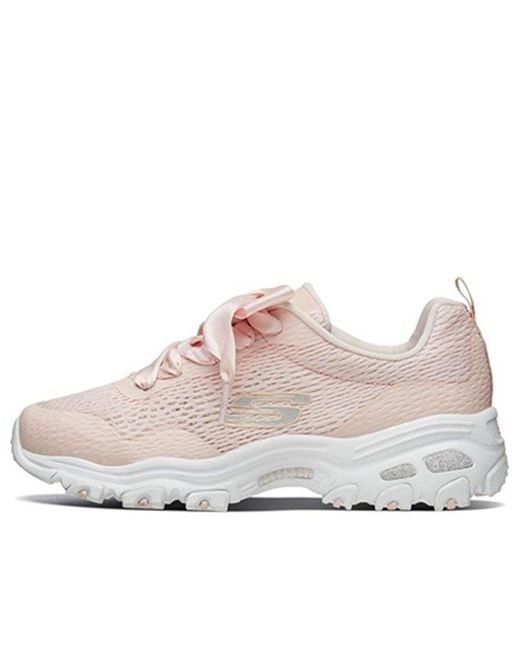 Skechers Pink (Wmns) D'Lites 1.0 Sports Shoes