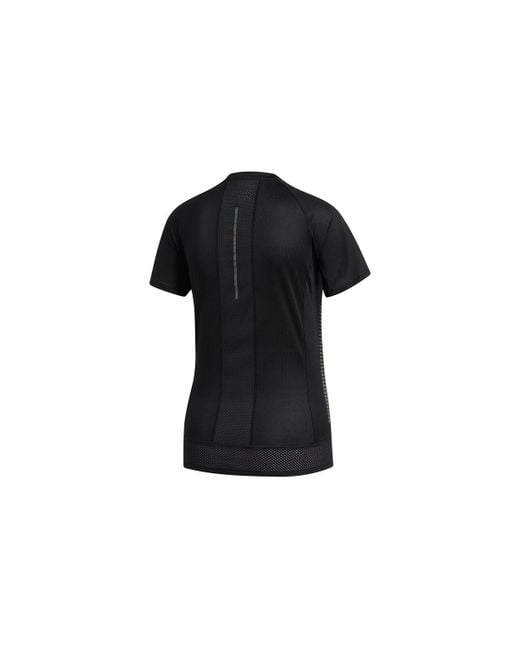 adidas 25 7 Tee Runr Running Short Sleeve in Black Lyst