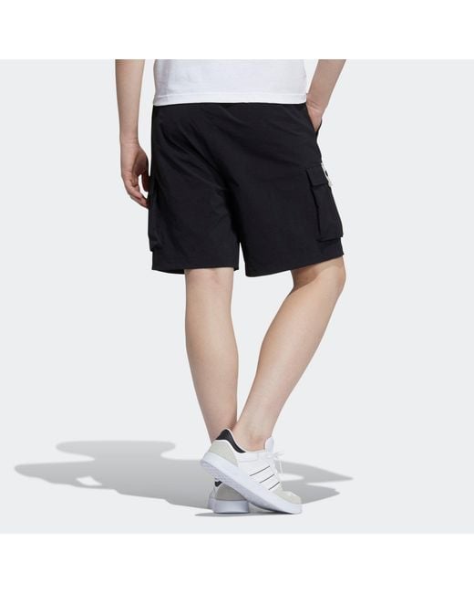 Adidas Blue Neo Sw Wvn Ut Sh Leisure Sports Pocket Shorts for men