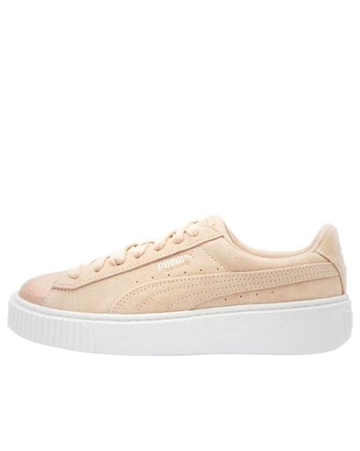 PUMA Natural (Wmns) Suede Platform Lunalux
