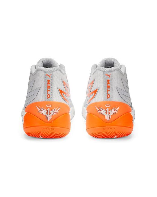 PUMA White Mb.02 Lamelo Ball 'Gorange' for men