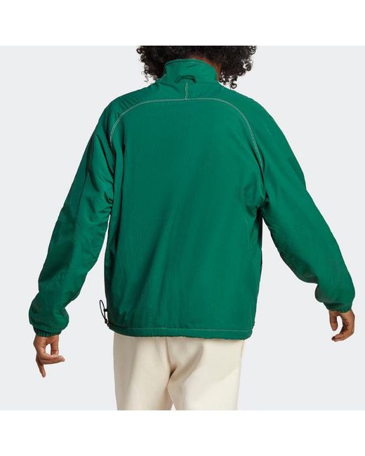Adidas White Originals Adventure Fleece Reversible Jacket for men