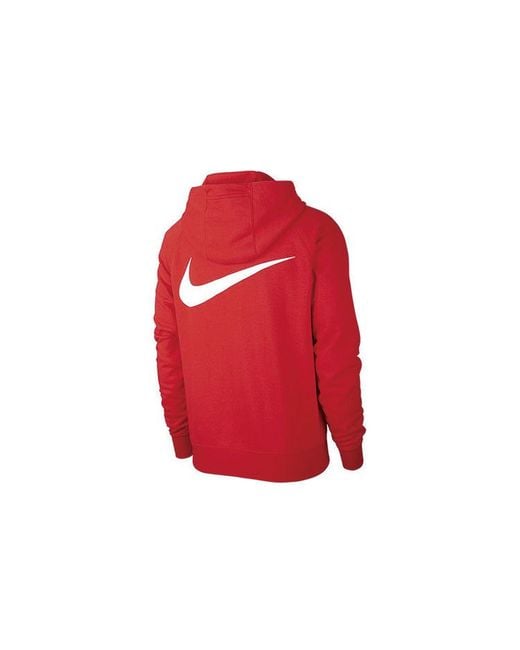 Nike Red Zipper Hooded Sports Jacket for men