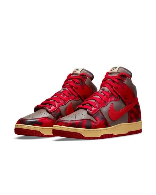 Nike Red Dunk High 1985 'Acid Wash' for men