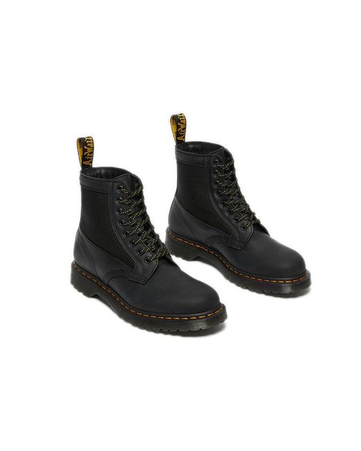 Dr. Martens Black 1460 Panel Leather Lace Boots for men