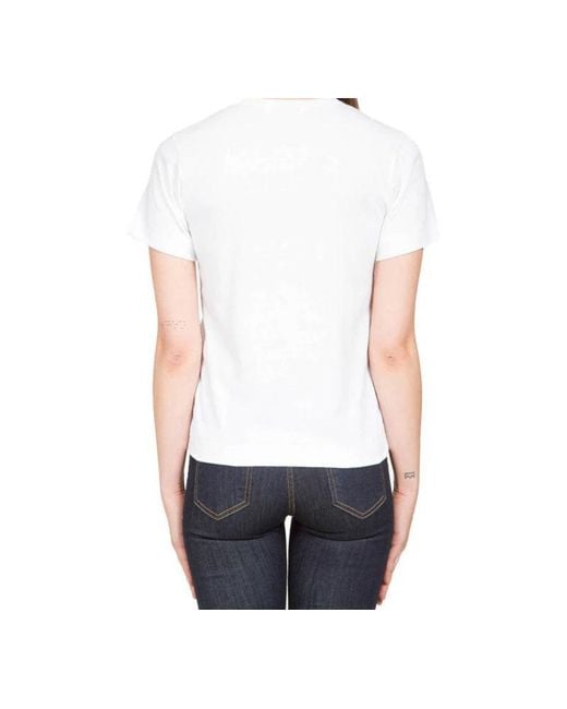 COMME DES GARÇONS PLAY White (Wmns) Heart Logo Tee