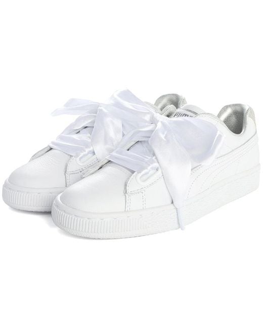 PUMA White (Wmns) Suede Heart Crush