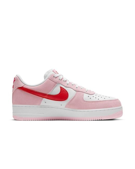 Nike Pink Air Force 1 Low '07 Qs 'Valentines Day Love Letter' for men