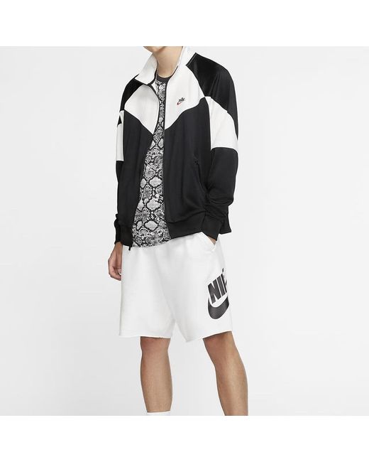 Nike Blue Windrunner Sports Jacket Splicing Logo Casual for men