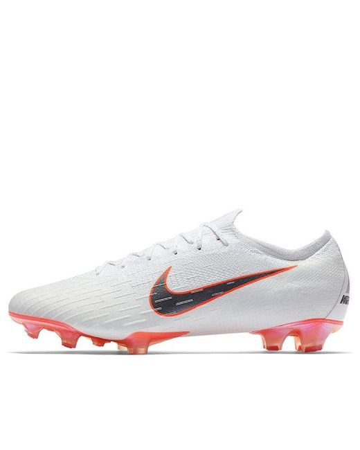 Nike Mercurial Vapor 12 Elite Fg 'white Grey Orange' for Men | Lyst