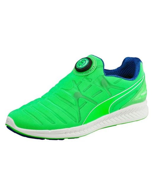 PUMA Green Ignite Disc Sneakers 'Neon' for men