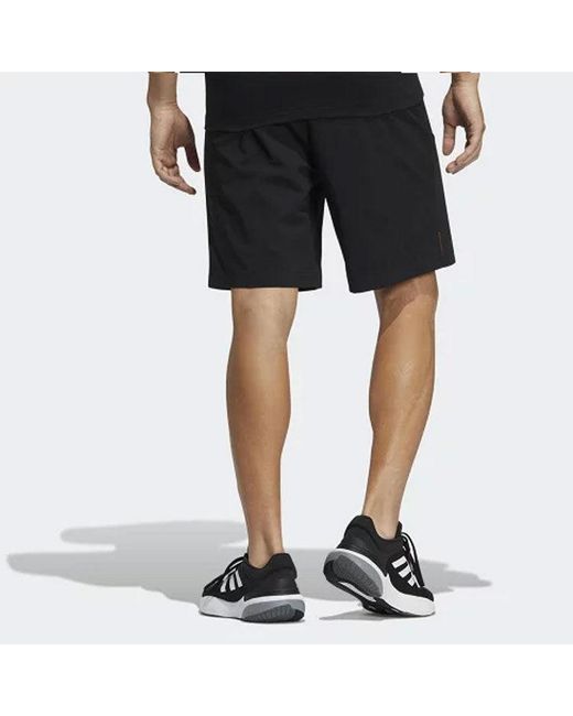 Adidas Blue Mh Bp3 Wvsht Athleisure Casual Sports Solid Color Logo Shorts for men
