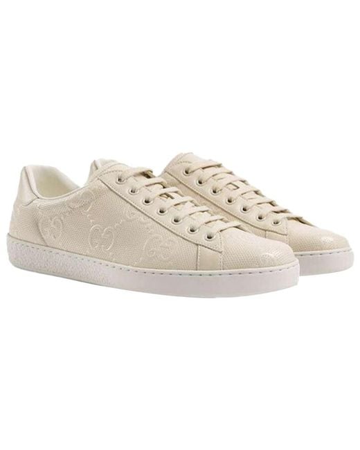 Gucci Natural Ace 'Gg Embossed for men