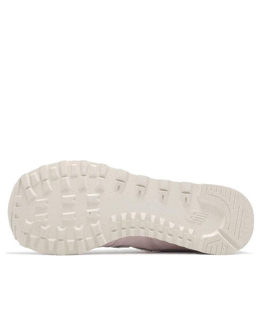 New Balance White (Wmns) 574 Granite Suede'