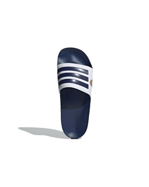 Adidas Blue Adilette Shower 'Real Madrid' for men