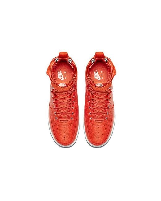 Nike Red Sf Air Force 1 Mid 'Team' for men
