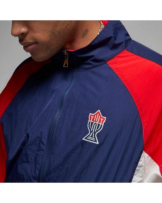 Nike Blue Air X Trophy Room Usa Woven Track Jacket Dr2954-410 for men