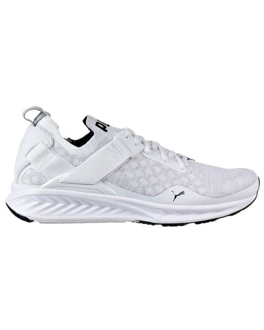 PUMA White Ignite Evoknit Lo for men