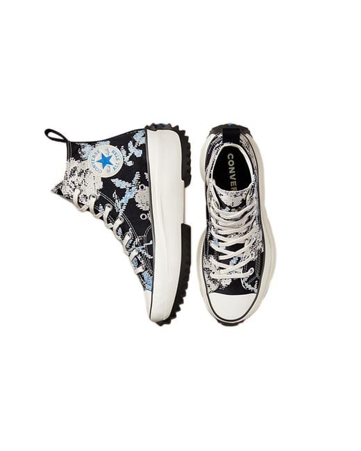 Converse Black Run Star Hike High 'Floral Fusion for men