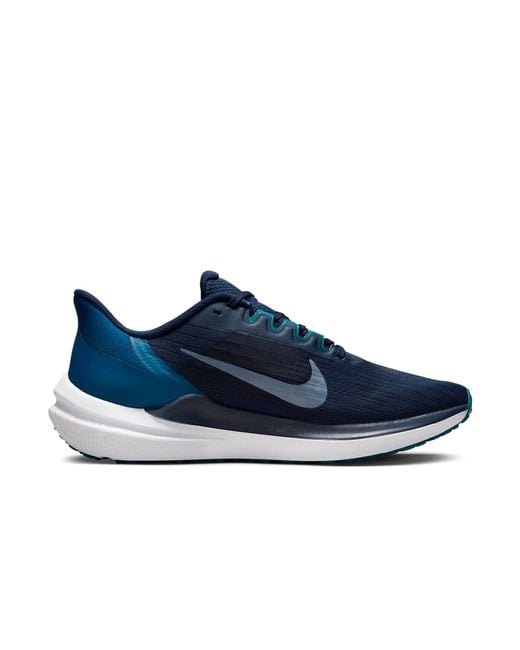Nike Blue Air Winflo 9 Road Running Shoes for men