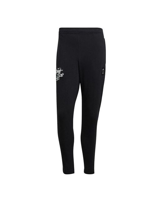 Adidas Black Real Cny Sw Pnt Real Madrid Soccer Trousers For for men