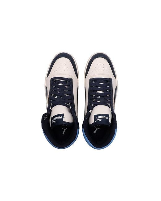 PUMA Blue Shuffle Mid Mid Tops Casual Skateboarding Shoes for men
