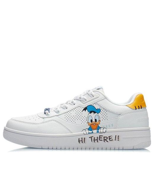 Li-ning White Classic Skateboarding X Disney Donald Duck for men